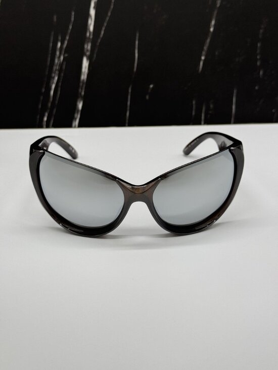 NEW BALENCIAGA BB0201S 002 BROWN OVERSIZED WOMEN SUNGLASSES BALENCIAGA EYEWEAR main image 6